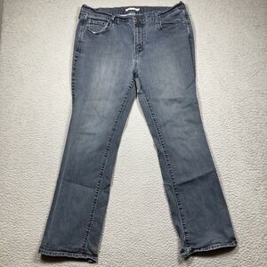 Levi's Jeans Women's 16 Blue Gray 505 Straight Mid Rise Stretch‎ American Denim